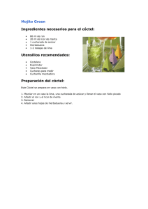 Mojito Green Ingredientes necesarios para el cóctel