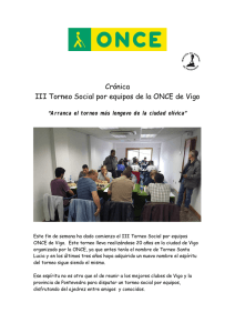 PDF. III Torneo Social por equipos ONCE de Vigo