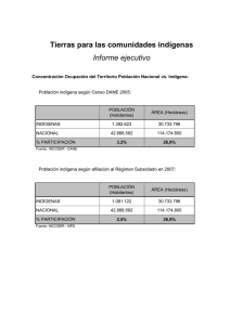 Tierras para las comunidades indígenas Informe ejecutivo