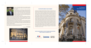 folleto de presentación de la Embajada