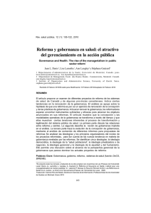 Reforma y gobernanza en salud: el atractivo del