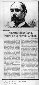 Alberto Blest*Gana - Padre de`la Novela Chiiena