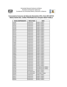 NUM.COMPROBANTE RESULTADO SEDE RESULTADOS