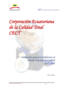 Instructivo PNC - Corporación Ecuatoriana de Calidad