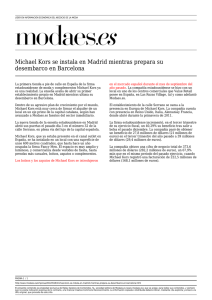 Michael Kors se instala en Madrid mientras prepara su