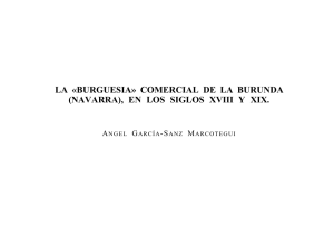 La "burguesía" comercial de la Burunda (Navarra), en los siglos