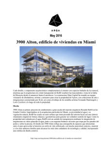 May 2016 3900 Alton, edificio de viviendas en Miami