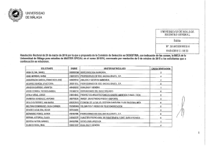 Relación definitiva de becas DENEGADAS