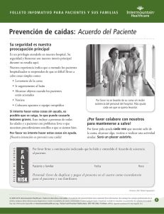 Prevención de caídas: Acuerdo del Paciente