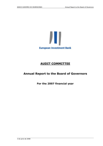 Annual Report to the Board of Governors for the 2004 financial year