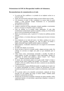 Orientaciones de EOE de Discapacidad Auditiva de Salamanca