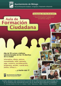 Page 1 Ayuntanmiento de Málaga Área de Participación Ciudadana