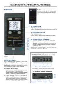 GUÍA DE INICIO RÁPIDO PARA PEL 102/103 (ES)