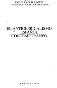 el anticlericalismo * español contemporáneo