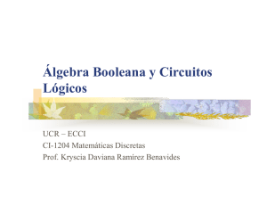 Álgebra Booleana y Circuitos Lógicos