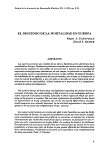 el descenso de la mortalidad en europa