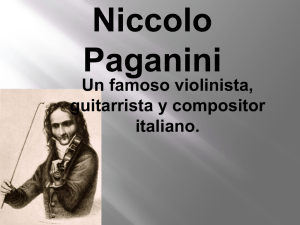 Un famoso violinista, guitarrista y compositor italiano.