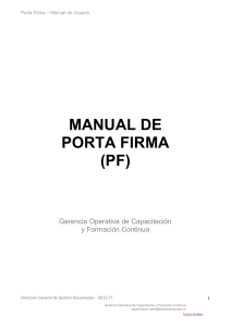 manual de porta firma (pf)