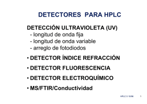 DETECTORES PARA HPLC