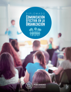 Folleto Diplomado en Comunicación Efectiva en la Organización