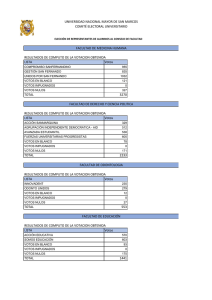 UNIVERSIDAD NACIONAL MAYOR DE SAN MARCOS COMITÉ