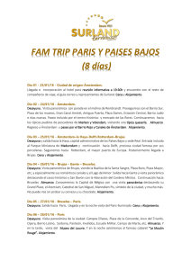 FAM TRIP PARIS Y PAISES BAJOS (8 días)