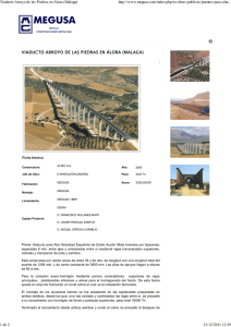 Viaducto Arroyo de las Piedras en Álora (Malaga)