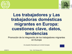 Trabajadores Domésticos Migrantes Datos clave Tendencias