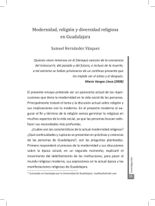 Modernidad, religión y diversidad religiosa en Guadalajara