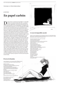 En papel carbón - Le Monde Diplomatique