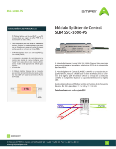 Módulo Splitter de Central SLIM SSC-1000-PS