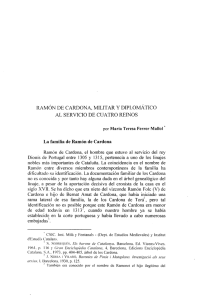 ramón de cardona, militar y diplomático al servicio de cuatro reinos