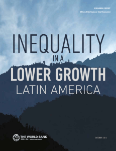 Inequality in a Lower Growth Latin America