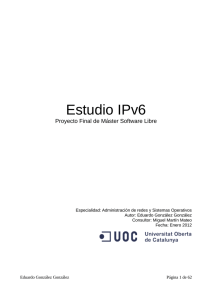 Estudio IPv6 - Universitat Oberta de Catalunya