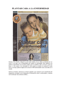 plantar cara a la enfermedad - Asociación Española de Stickler