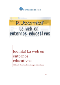 Joomla! La web en entornos educativos - INTEF