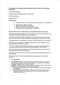 EL CONSUMO DE CANNABIS COMO PROBLEMA DE SALUD