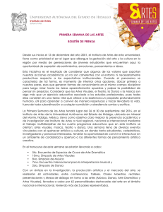 Boletín de Prensa 1 - Universidad Autónoma del Estado de Hidalgo