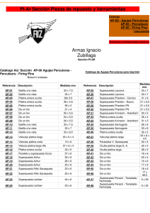 Pi-Ar Sección Piezas de repuesto y herramientas Armas Ignacio