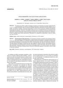 PSEUDOMIGRAÑA CON PLEOCITOSIS LINFOCITARIA