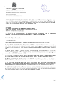 Compatibilidad de las actividades de cargos municipales