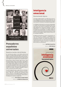 Pensadores españoles universales Inteligencia emocional