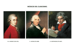 músicos del clasicismo.