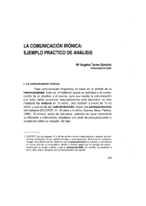 Page 1 LA COMUNICACIÓN IRÓNICA: EJEMPLO PRÁCTICO DE