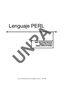 Lenguaje PERL - Carreras de Sistemas - UARG