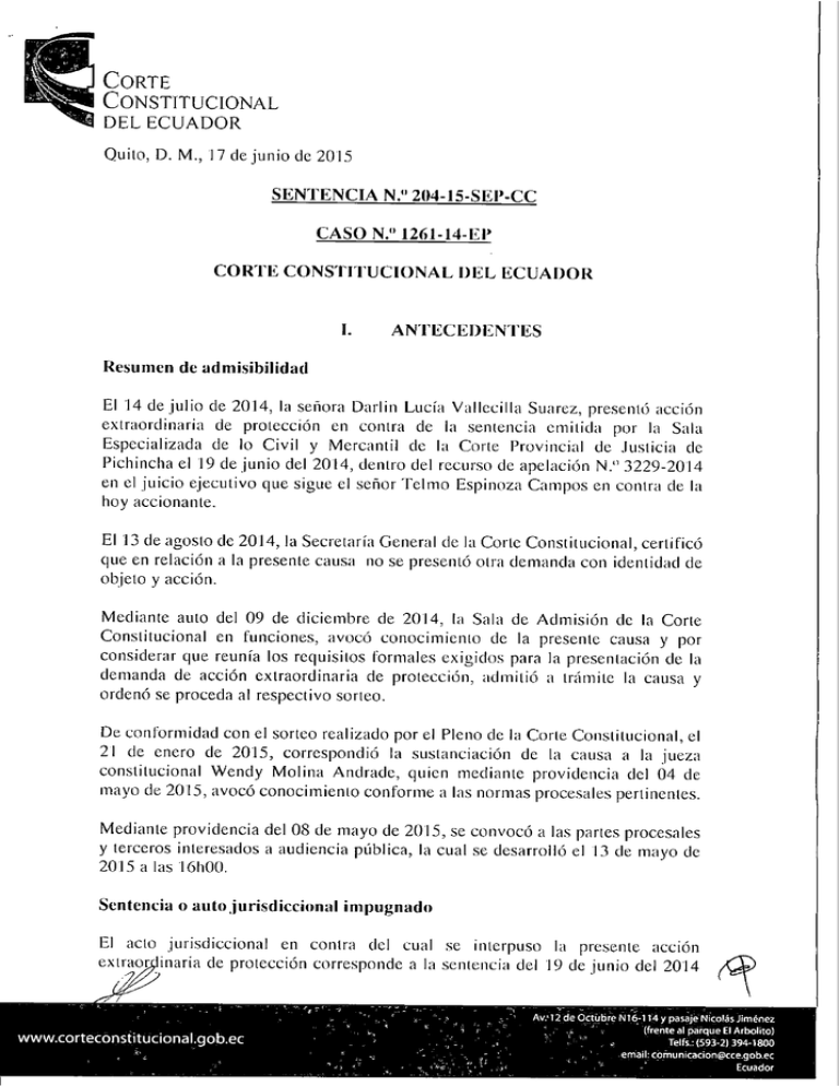 Descargar Sentencia - Corte Constitucional del Ecuador