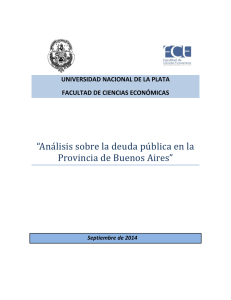 “Análisis sobre la deuda pública en la Provincia de Buenos Aires”