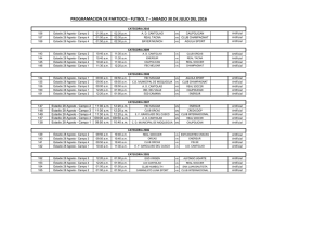 programacion de partidos - futbol 7