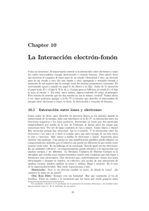 La Interacción electrón-fonón