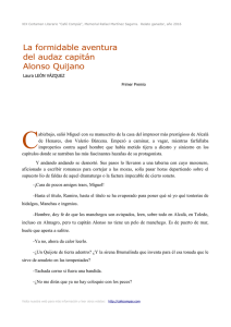 La formidable aventura del audaz capitán Alonso Quijano